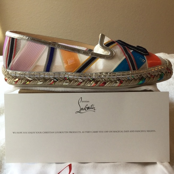 CHRISTIAN LOUBOUTIN IVY ESPAFUN FLATS GORGEOUS🌈🌈 - Picture 4 of 8
